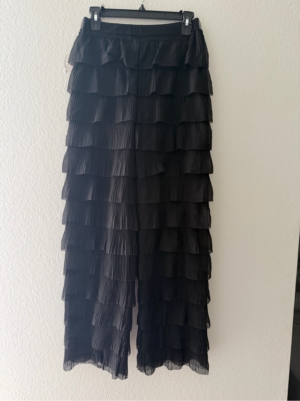 ZARA Black Tiered Ruffle Skirt - Women